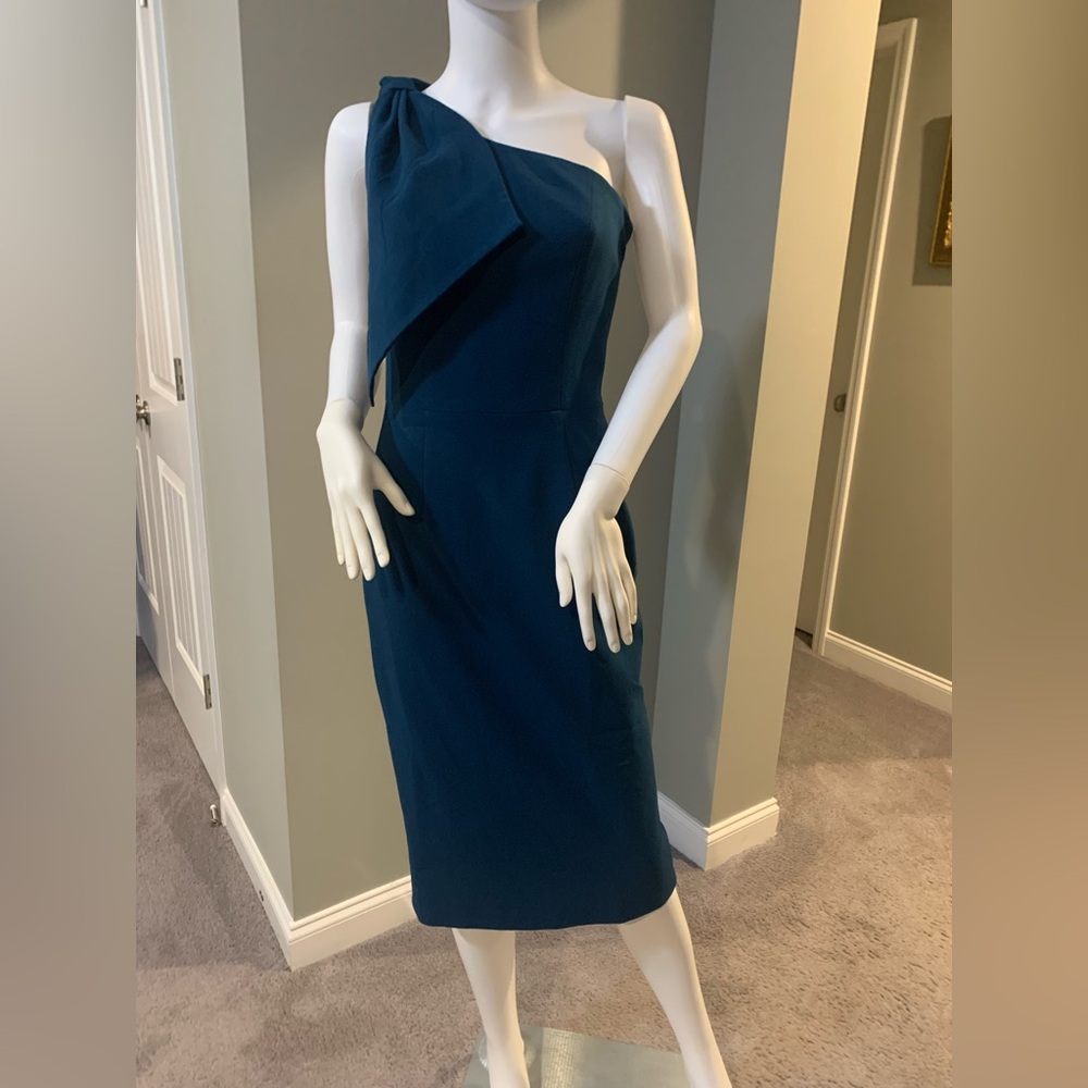 Green One shoulder Gown